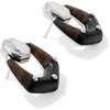 image:imageKendra Scott Embry Open Frame EarringsSILVER  DARK BROWN HAWKS EYE