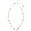 image:imageKendra Scott Emilie Crystal Multi Strand Necklace Fashion Jewelry for WomenGOLD  LIGHT PINK DRUSY