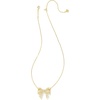 image:imageKendra Scott Krista Bow Short Pendant Necklace Fashion Jewelry for WomenGOLD  WHITE MIX