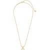image:imageKendra Scott Letters AZ Pendant Necklace for Women Fashion Jewelry 14k GoldPlated BrassLetter X