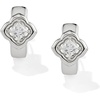 image:imageKendra Scott Mallory Crystal Huggie EarringsSILVER WHITE CZ
