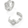 image:imageKendra Scott Mallory Crystal Huggie EarringsSILVER WHITE CZ
