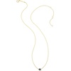 image:imageKendra Scott Marisa 18k Yellow Gold Oval Solitaire Pendant NecklaceBLUE SAPPHIRE