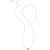 image:imageKendra Scott Marisa 18k Yellow Gold Oval Solitaire Pendant NecklacePINK TOURMALINE