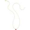 image:imageKendra Scott Marisa 18k Yellow Gold Oval Solitaire Pendant NecklaceRUBY