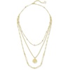 image:imageKendra Scott Medallion Triple Strand Necklace Fashion Jewelry for WomenGOLD
