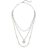 image:imageKendra Scott Medallion Triple Strand Necklace Fashion Jewelry for WomenRHODIUM