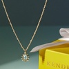 image:imageKendra Scott Melinda Short Pendant Necklace 14k Gold Plated Brass Aqua Illusion Fashion Jewelry for Women