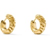 image:imageKendra Scott Mikki Huggie Earrings Fashion Jewelry for WomenGOLD METAL Tiger Striped