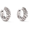 image:imageKendra Scott Mikki Huggie Earrings Fashion Jewelry for WomenSILVER Tiger Striped