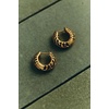 image:imageKendra Scott Mikki Huggie Earrings Fashion Jewelry for WomenSILVER Tiger Striped