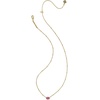 image:imageKendra Scott Mini Elisa 14k GoldPlated Satellite Short Pendant Necklace Fashion Jewelry for WomenGOLD  DARK FUCHSIA VARIEGATED MAGNESITE