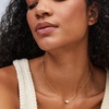 image:imageKendra Scott Mini Elisa 14k GoldPlated Satellite Short Pendant Necklace Fashion Jewelry for WomenGOLD  DICHROIC GLASS