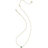 image:imageKendra Scott Mini Elisa 14k GoldPlated Satellite Short Pendant Necklace Fashion Jewelry for WomenGOLD  EMERALD CATS EYE