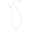 image:imageKendra Scott Mini Elisa 14k GoldPlated Satellite Short Pendant Necklace Fashion Jewelry for WomenGOLD  PINK OPALITE CRYSTAL