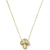 image:imageKendra Scott Mushroom Short Pendant Necklace 14k GoldPlated Brass Brown Mix