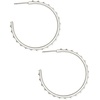image:imageKendra Scott Veronica Hoop EarringsRHODIUM  IRIDESCENT CRYSTAL