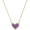 GOLD - PURPLE DRUSY
