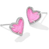 RHODIUM - HOT PINK DRUSY