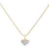 image:imageKendra Scott Ari Pave Heart 18k Gold Vermeil Charm Necklace in White Diamond Fine Jewelry for Women