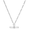 image:imageKendra Scott Bree Metal TBar Short Pendant NecklaceSILVER IVORY MOTHER OF PEARL