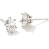 image:imageKendra Scott Cailin Crystal Stud Earrings in White Crystal Fashion Jewelry for WomenRHODIUM  WHITE CUBIC ZIRCONIA