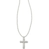 image:imageKendra Scott Cross Crystal Pendant Necklace Fashion Jewelry for WomenRHODIUM  WHITE CRYSTAL