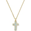 GOLD-MATTE LIGHT BLUE DICHROIC GLASS