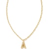 image:imageKendra Scott Crystal Letter Short Pendant Necklace Fashion Jewelry for WomenLetter A GOLDPLATED