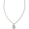 Letter D (RHODIUM-PLATED)