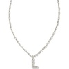 Letter L (RHODIUM-PLATED)