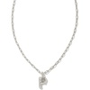 Letter P (RHODIUM-PLATED)