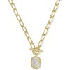 image:imageKendra Scott Daphne Link Chain Necklace Fashion Jewelry for WomenGold  Iridescent Abalone
