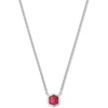 image:imageKendra Scott Davie Pendant Necklace in Sterling Silver DemiFine Jewelry for Women Red Garnet