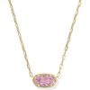 image:imageKendra Scott Elisa Luxe Pendant Necklace Fashion Jewelry for WomenGOLDLIGHT PINK CUBIC ZIRCONIA