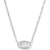 RHODIUM-WHITE CUBIC ZIRCONIA