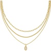 image:imageKendra Scott Elisa Triple Strand Necklace Fashion Jewelry for WomenIRIDESCENT DRUSY