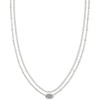 image:imageKendra Scott Emilie Multi Strand Necklace Fashion Jewelry for WomenRHODIUM PLATINUM DRUSY