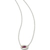 image:imageKendra Scott Grayson Stone Pendant Necklace in Dichroic Glass RhodiumPlated Brass Fashion Jewelry for Women