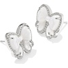 image:imageKendra Scott Haley Bow Stud Earrings Fashion Jewelry for WomenRHODIUM  IVORY MOTHER OF PEARL