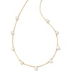 image:imageKendra Scott Leighton Pearl Strand NecklaceGOLD  WHITE PEARL