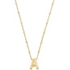 image:imageKendra Scott Letters AZ Pendant Necklace for Women Fashion Jewelry 14k GoldPlated BrassLetter A