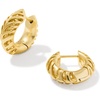 image:imageKendra Scott Mikki Huggie Earrings Fashion Jewelry for WomenGOLD METAL Tiger Striped