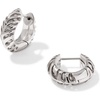 image:imageKendra Scott Mikki Huggie Earrings Fashion Jewelry for WomenSILVER Tiger Striped