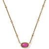 image:imageKendra Scott Mini Elisa 14k GoldPlated Satellite Short Pendant Necklace Fashion Jewelry for WomenGOLD  DARK FUCHSIA VARIEGATED MAGNESITE