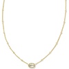 image:imageKendra Scott Mini Elisa 14k GoldPlated Satellite Short Pendant Necklace Fashion Jewelry for WomenGOLD  DICHROIC GLASS