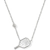 image:imageKendra Scott Pickleball Short Pendant Necklace Fashion Jewelry for WomenRHODIUM  IVORY MOTHER OF PEARL