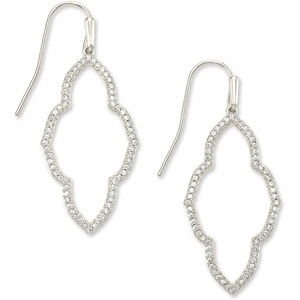 image:imageKendra Scott Abbie Small Open Frame Earring Fashion Jewelry for WomenRHODIUM