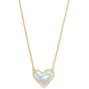 image:imageKendra Scott Ari Heart Adjustable Length Pendant Necklace for Women Fashion JewelryGOLD  IRIDESCENT DICHROIC GLASS