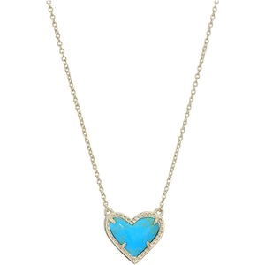 image:imageKendra Scott Ari Heart Adjustable Length Pendant Necklace for Women Fashion JewelryGOLD  TURQUOISE MAGENSITE